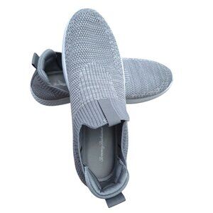 Tommy Bahama Womens Gray Knit Slip On Sneakers Lightweight Casual Size 9.